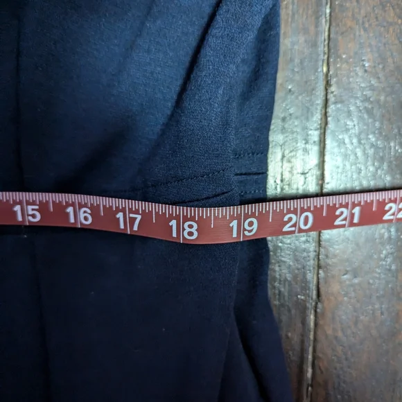 George Fitted Dark Navy V-Neck Midi Tank Dress - Picture 4 of 6